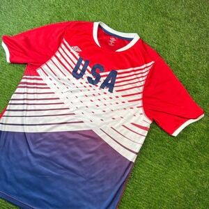 Umbro USA red & blue soccer jersey Size XL
